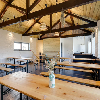 chalk house in worthing, slake, beamed ceiling, studio space