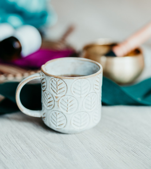 Yoga props and tea